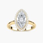 Marquise Diamond Stackable Engagement Ring